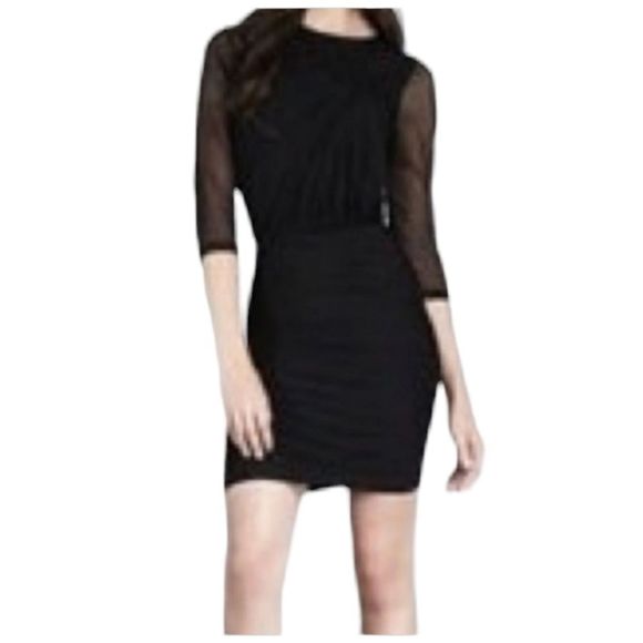 *Elizabeth & James Mesh Sleeve Dress Sz.L - Picture 1 of 9